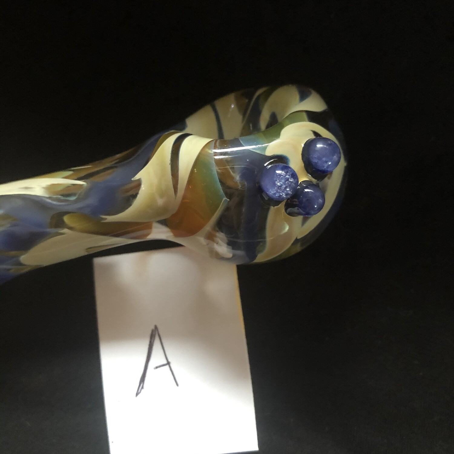 Blue and Caramel Spoon Pipes (Tobacco Use Only)