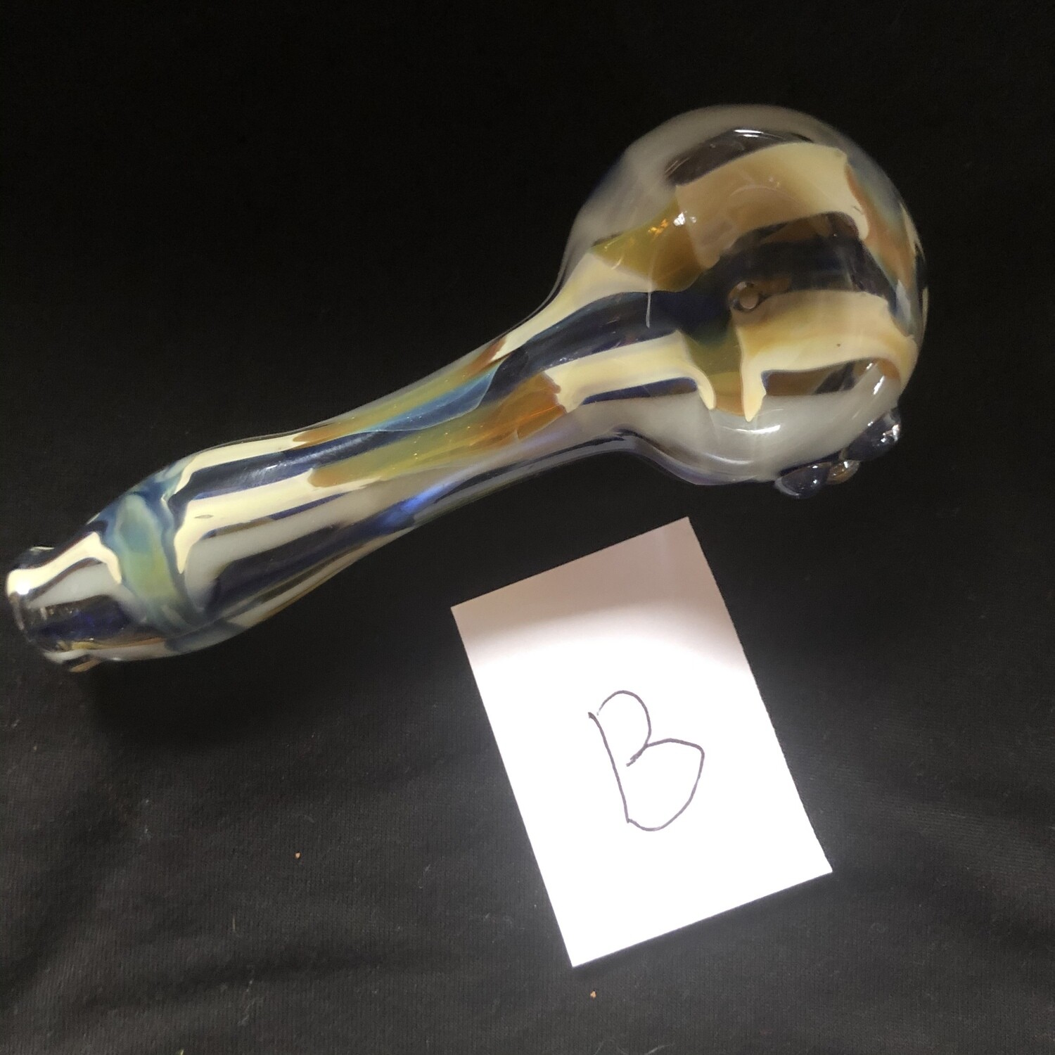 Blue and Caramel Spoon Pipes (Tobacco Use Only)