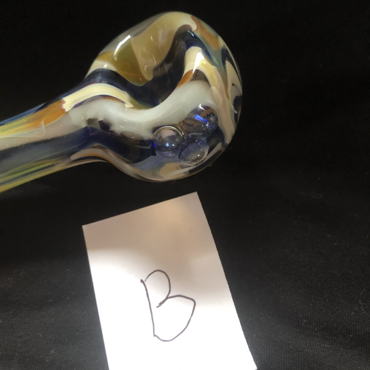 Blue and Caramel Spoon Pipes (Tobacco Use Only)