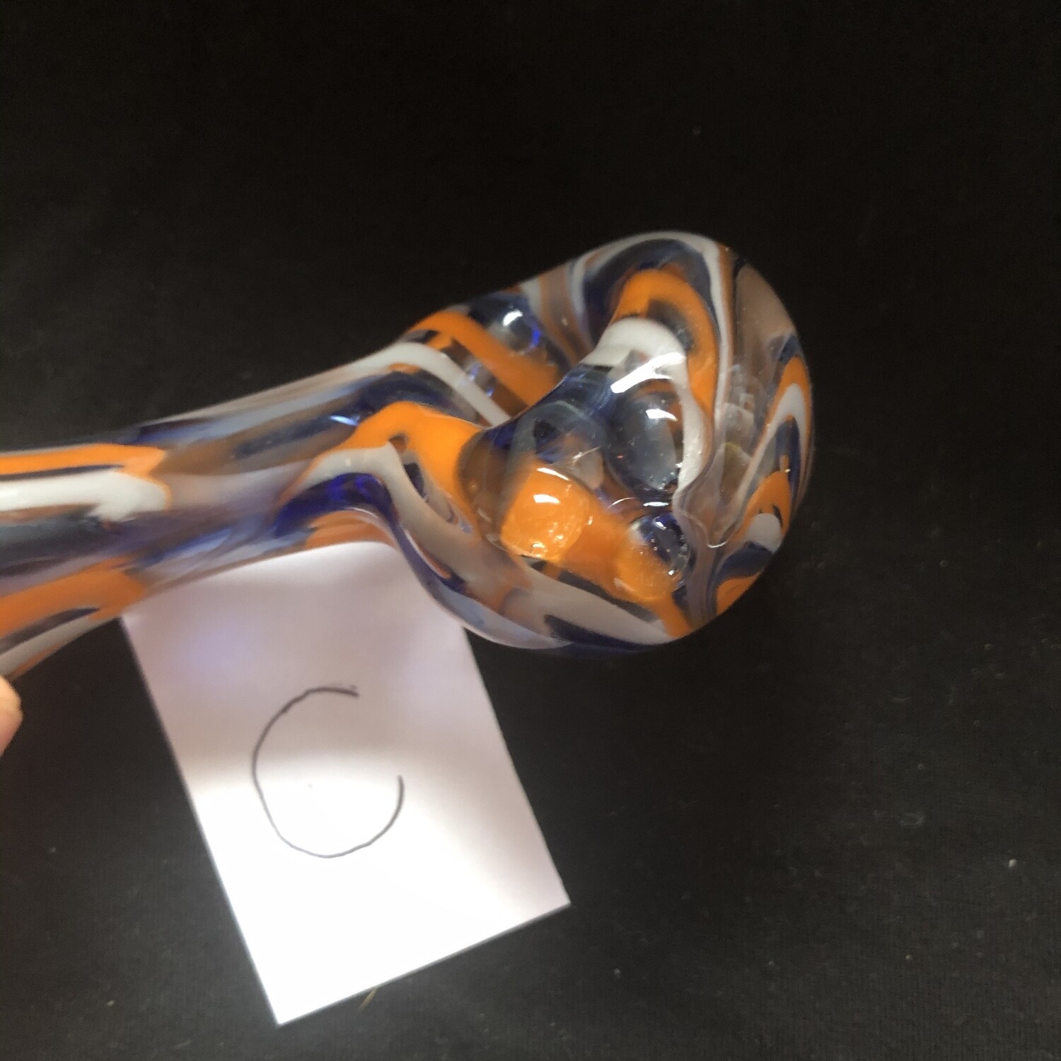 Various Blue and Orange Spoon Pipes (Tobacco Use Only)