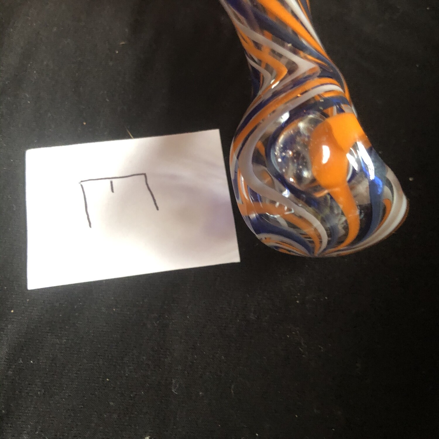 Striped Glass Spoon Pipes (Tobacco Use Only)