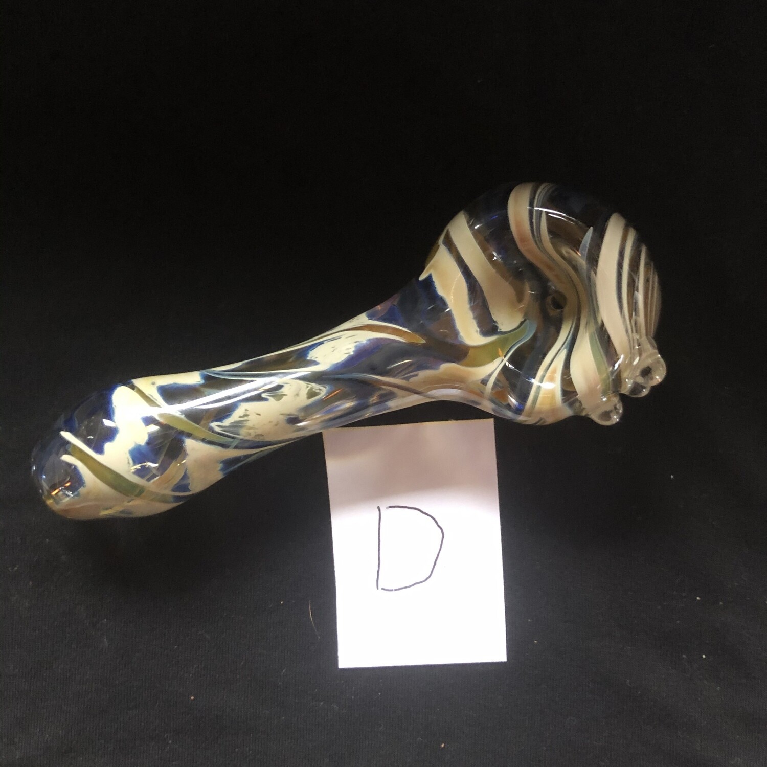 Blue and Caramel Spoon Pipes (Tobacco Use Only)