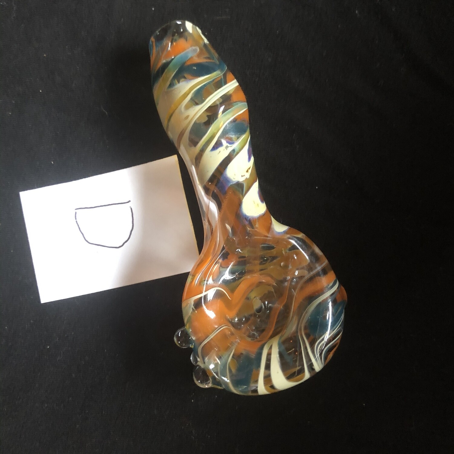 Various Blue and Orange Spoon Pipes (Tobacco Use Only)