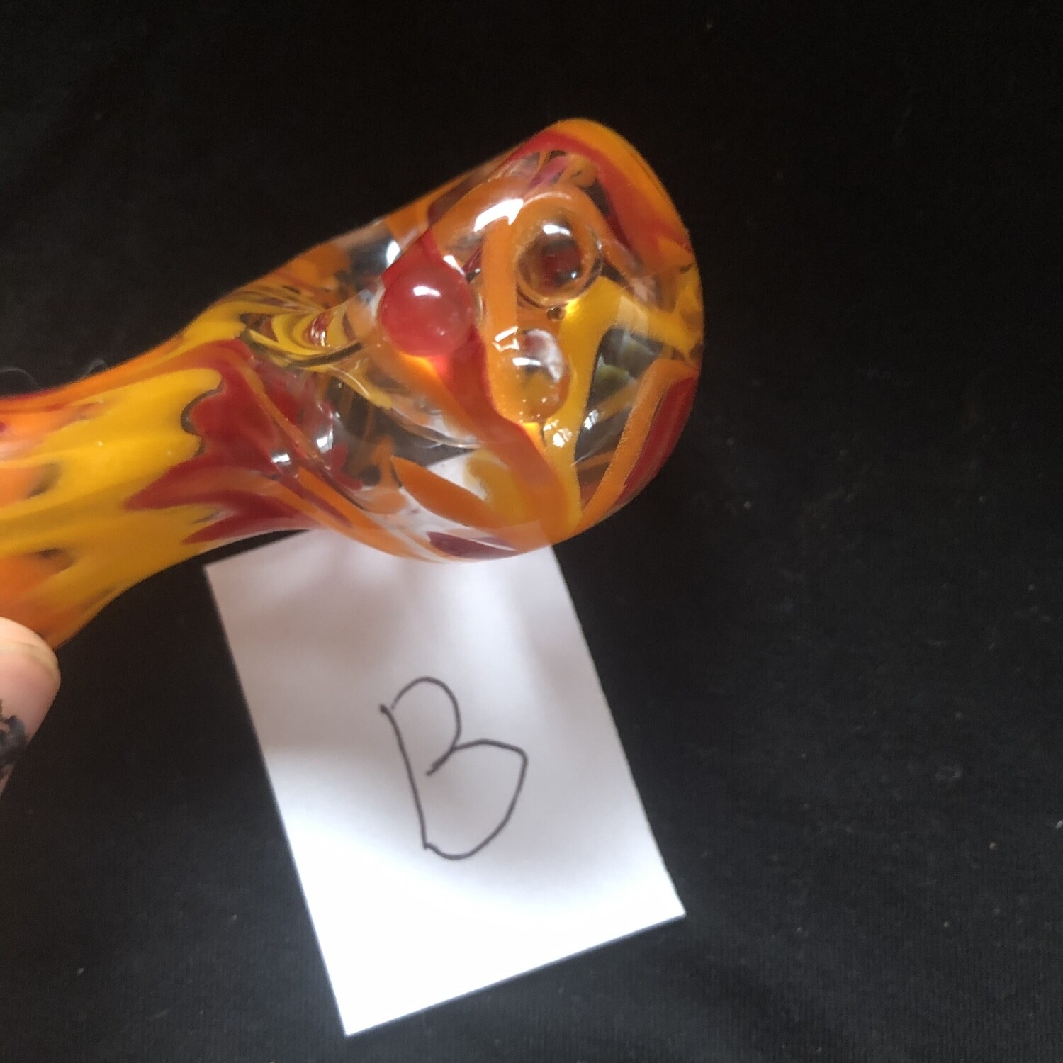 Various Blue and Orange Spoon Pipes (Tobacco Use Only)