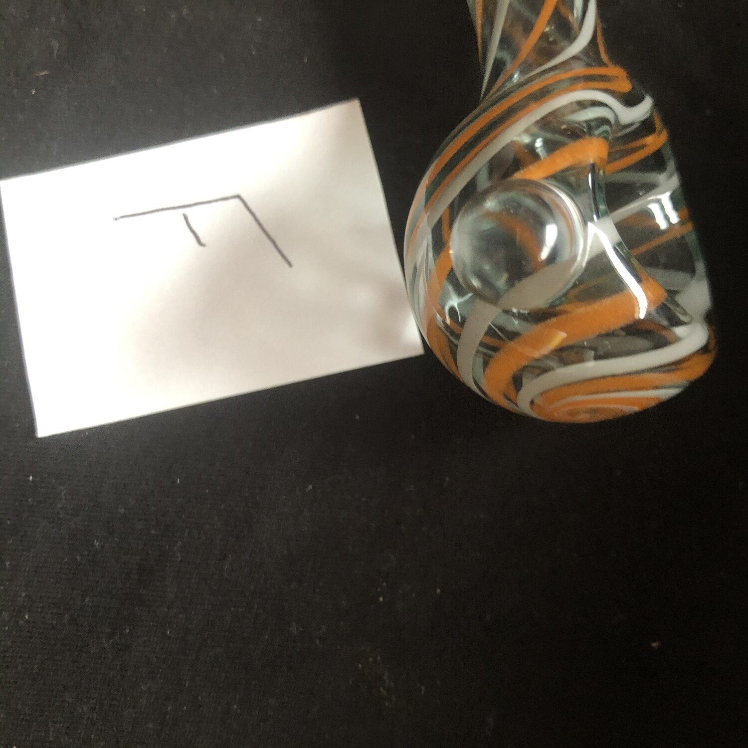 Striped Glass Spoon Pipes (Tobacco Use Only)