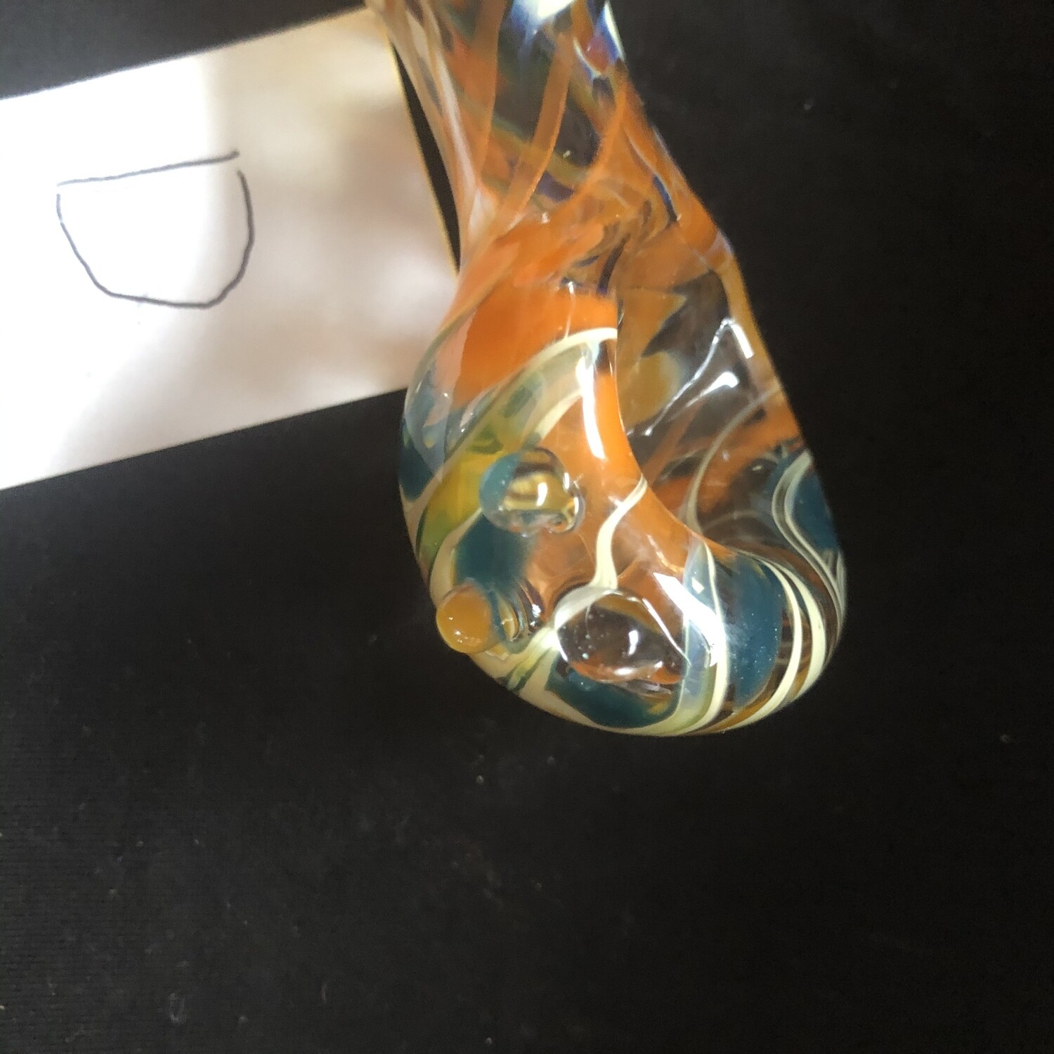 Various Blue and Orange Spoon Pipes (Tobacco Use Only)