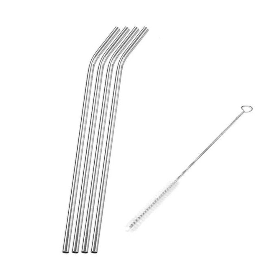 10.5" Long Reusable Stainless Steel Drinking Straws