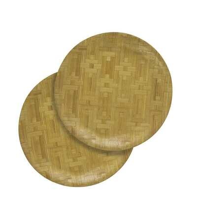 Round Bamboo Plate | Plate Set for Dining, Breakfast, Coffee