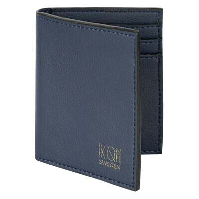 Cactus Leather BiFold Card Wallet - Navy Blue