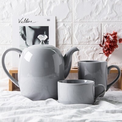 Decoration Porcelain Tea Coffee Cup Mug Set With Teapot  Home Garden Ceramic Tea Set