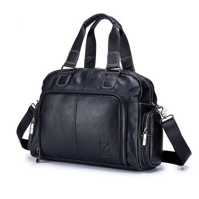 Bull Captain Men leather Briefcase Laptop Bag Men's Handbag