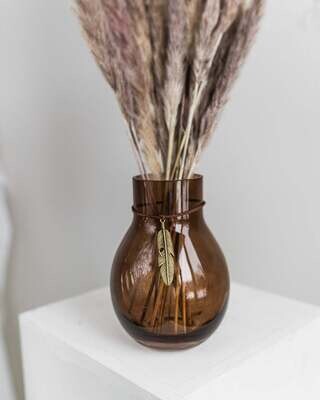 Chocolate Glass Vase