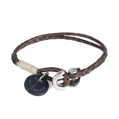 Braided Leather Pitcairn Bracelet