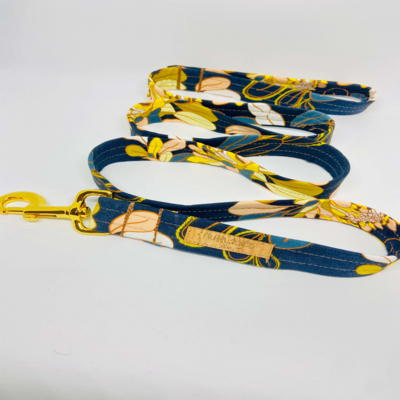 Ginger Flower Dog Lead