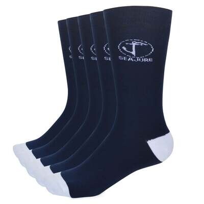 5 Pack Cotton Socks with Comfort Cuff