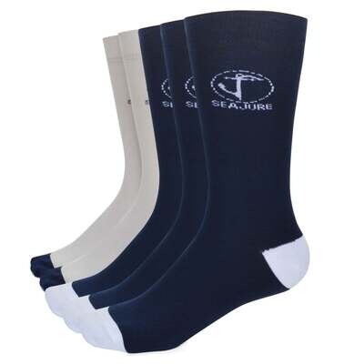 5 Pack Cotton Socks with Comfort Cuff