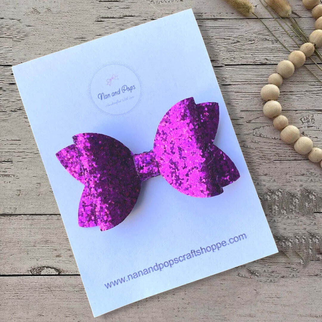 Purple Shimmer Millie Bow