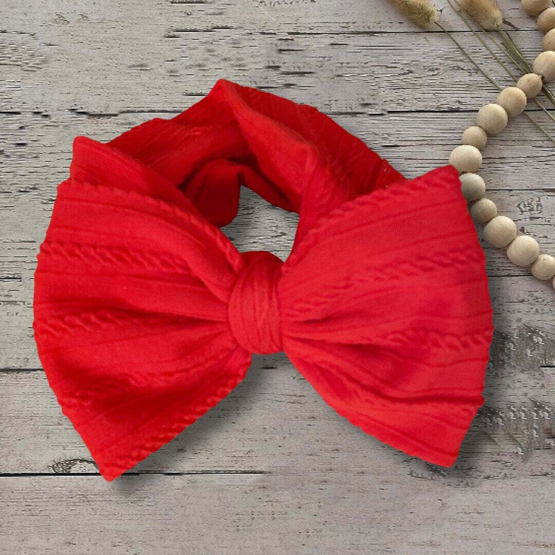 Valentine’s Day Red Big Bow Headwrap