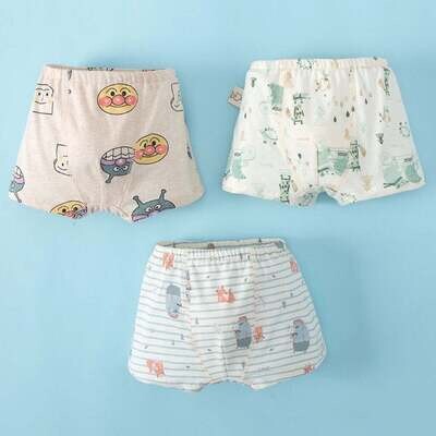 Baby Cartoon Graphic Pure Cotton Thin Style Breathable Underwear