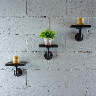 Ames 3-Piece Industrial Chic Decorative Shelf