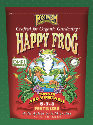 HAPPY FROG® TOMATO & VEGETABLE FERTILIZER HAPPY FROG® TOMATO & VEGETABLE FERTILIZER