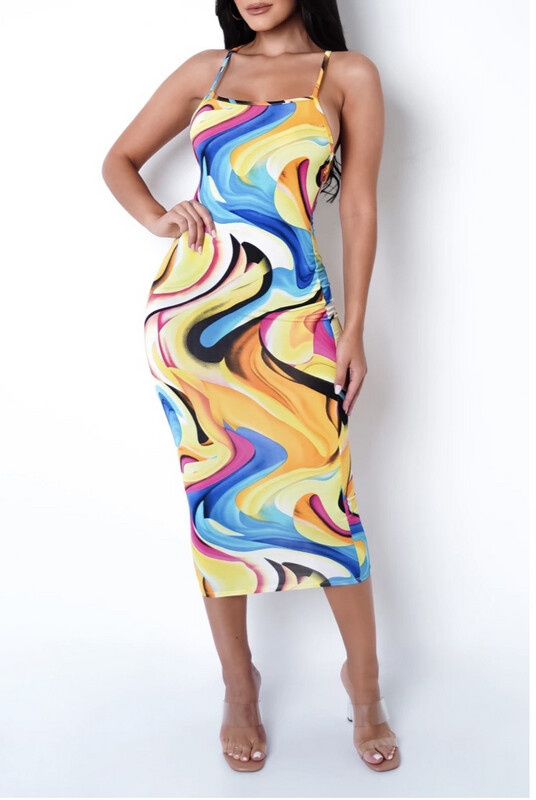Multi MIDI Dress