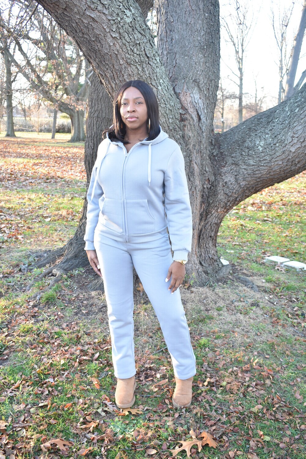 Grey Terry Sweatsuit