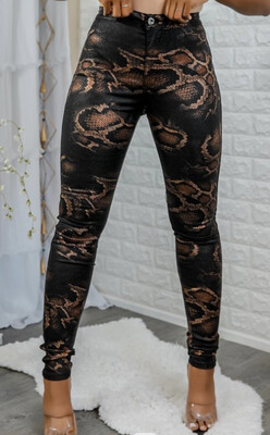 Snake Skin Print Pants