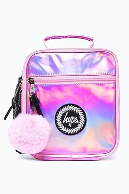HYPE PINK HOLOGRAPHIC LUNCH BAG - One Size / Multi