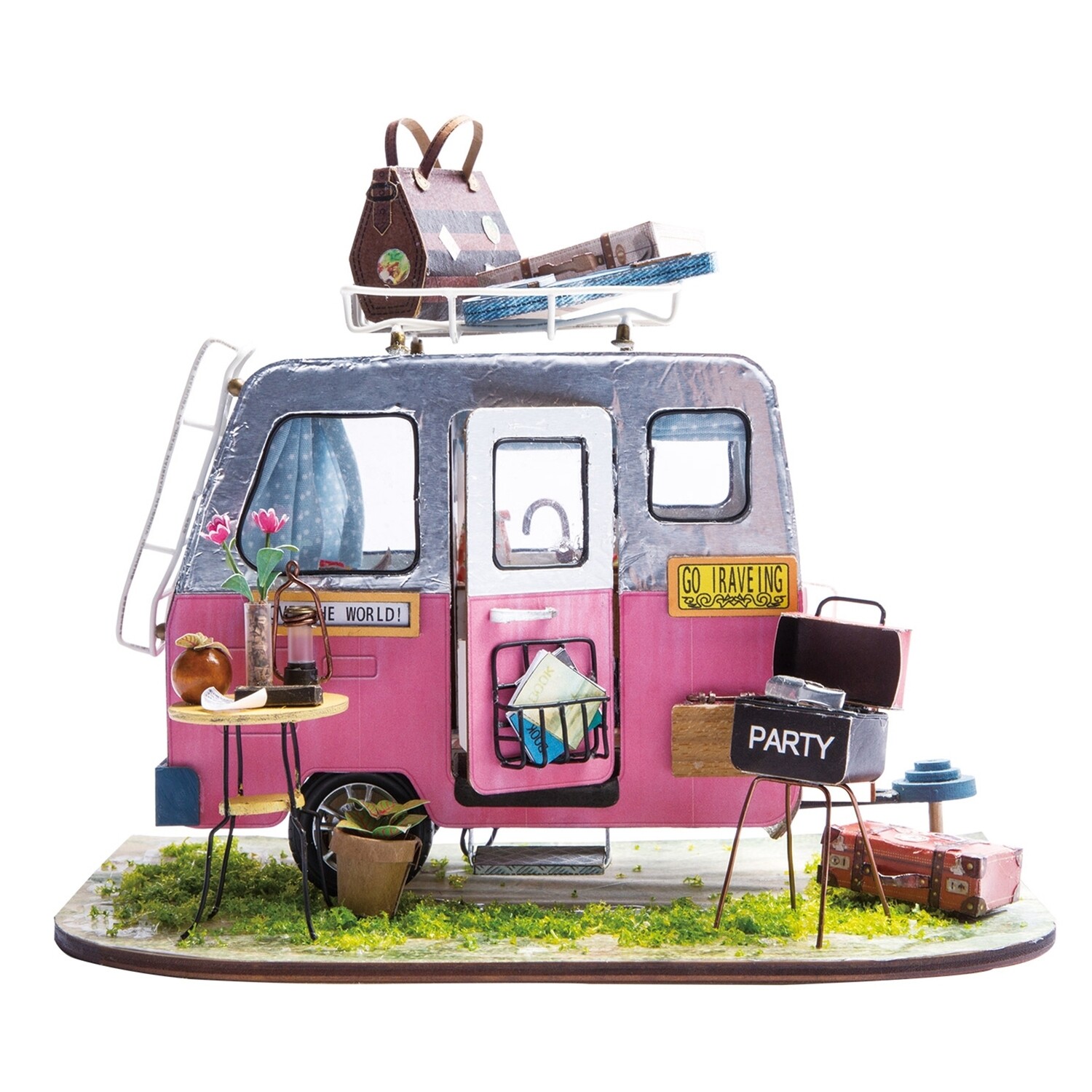DGM04, DIY Miniature Dollhouse Kit: Happy Camper