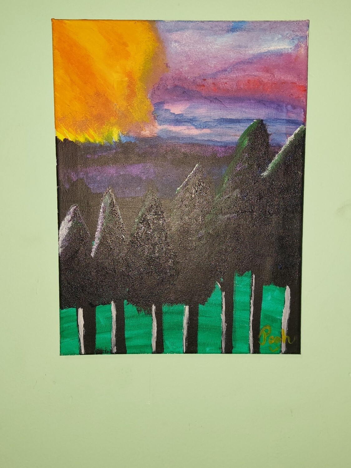 T.M.P Original Authentic (Evening Trees) Painting