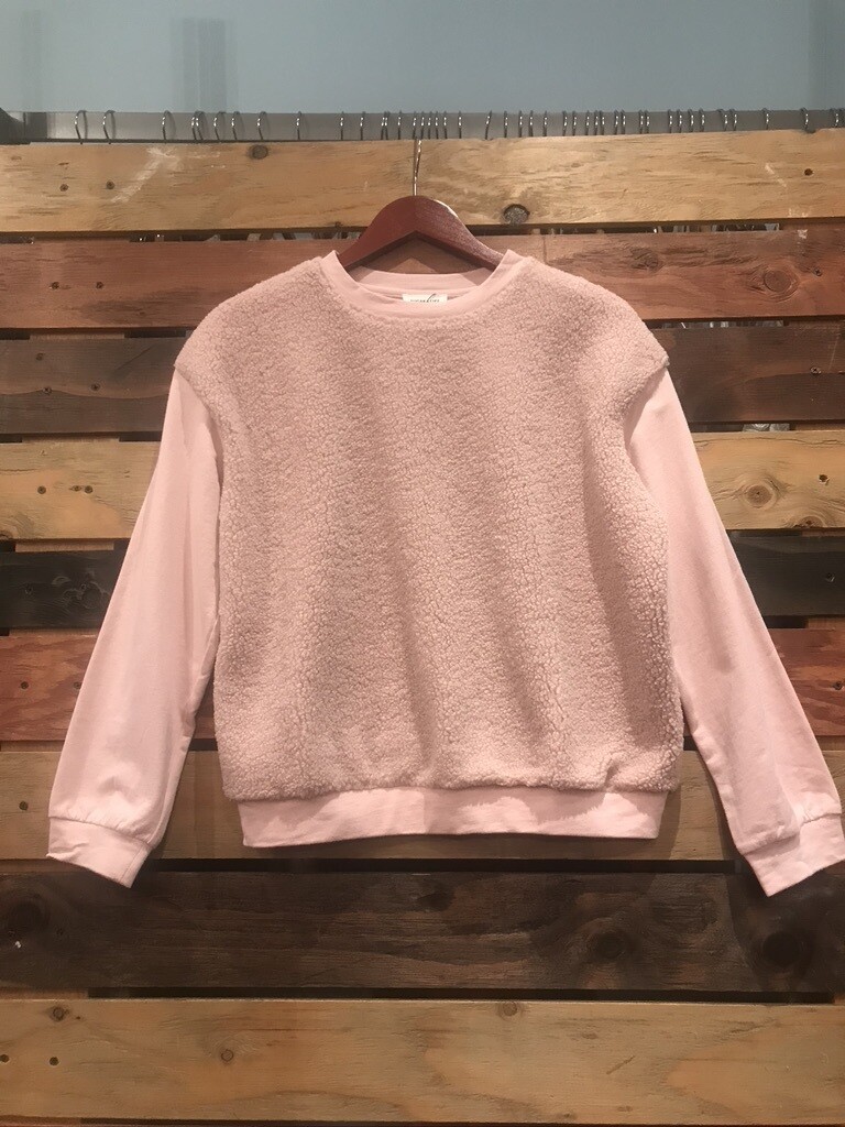 Furry pink top