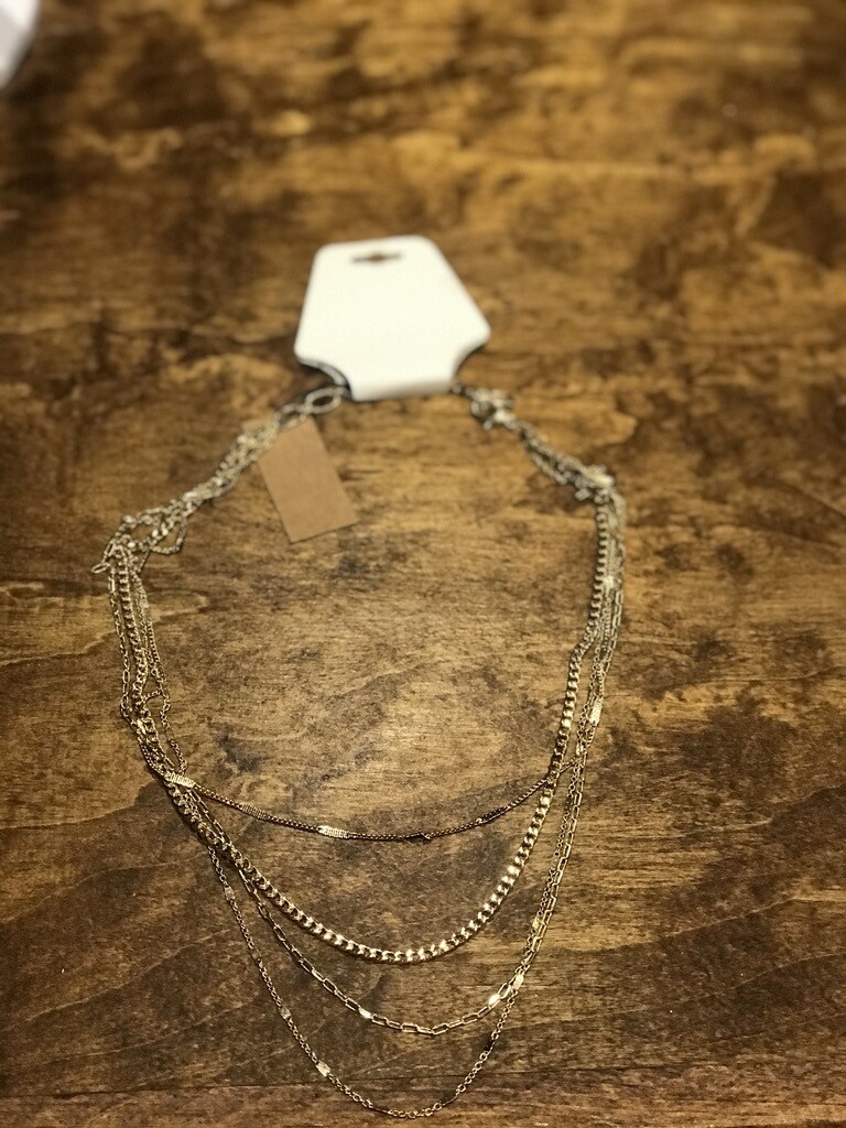 Four Row Chain Necklace