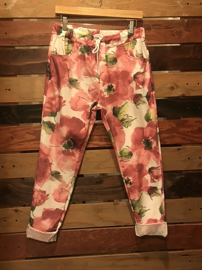 Pink Poppy Pants One Size