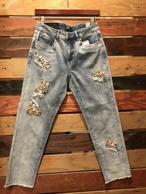 FDJ Jeans with Jewel Embellishment