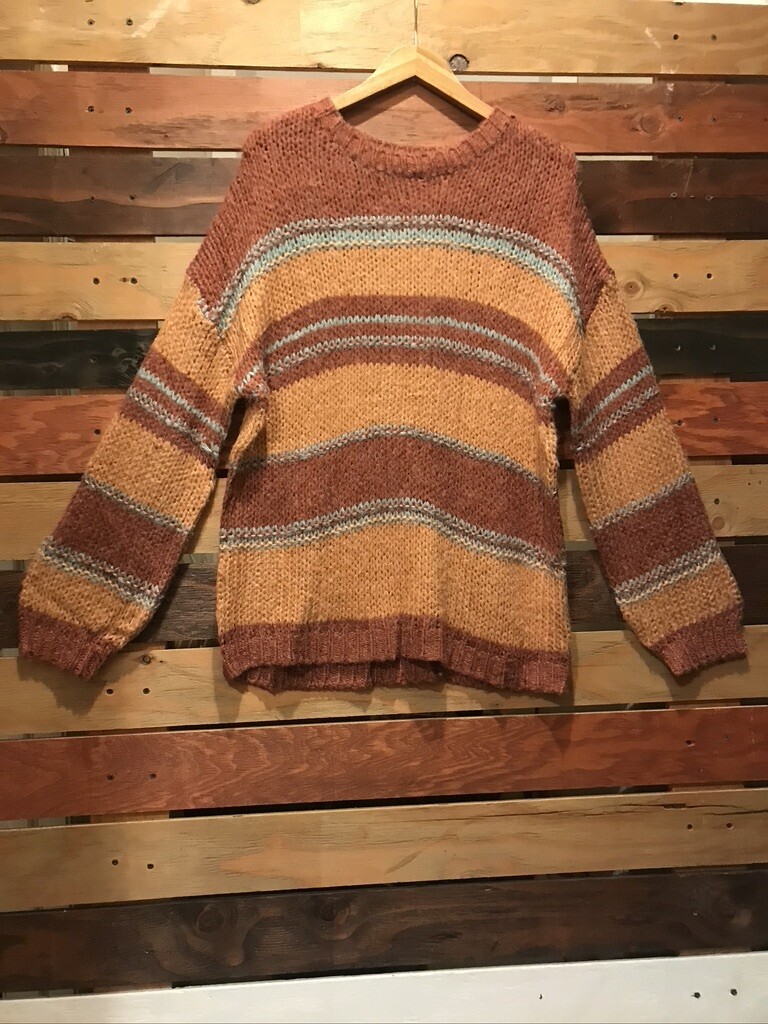 Clay Colored Blocked Sweater