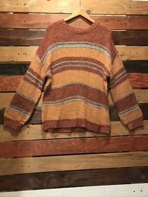 Clay Colored Blocked Sweater