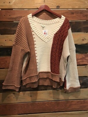 POL Rust Almond Sweater