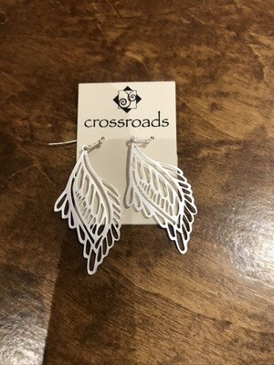Crossroads Angel Wings-Silver