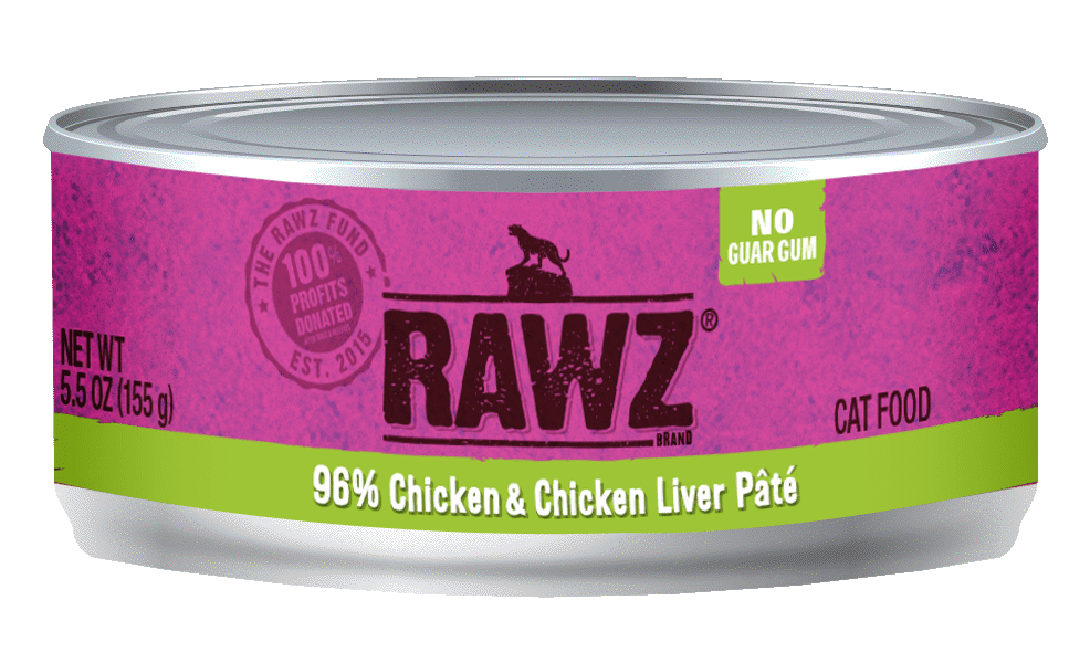 RAWZ CHICKEN/CHICKEN LIVER CAT 155G