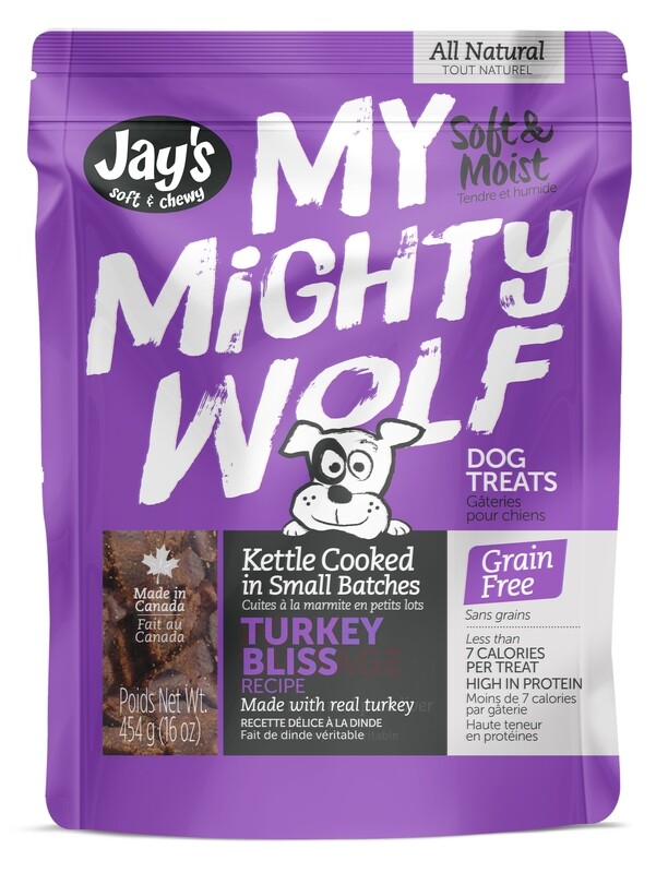 Jay's Soft + Chewy My Mighty Wolf Turkey Bliss Recipe 454g/16oz