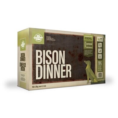 BIG COUNTRY RAW BISON DINNER 4 X 1LB