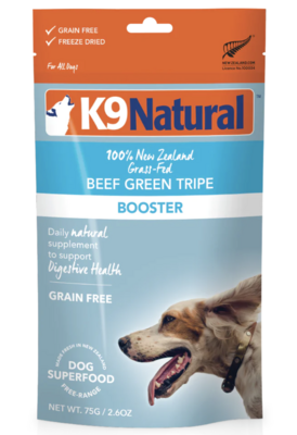 K9 NATURAL BEEF GREEN TRIPE BOOSTER 75G