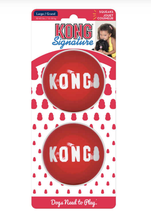 KONG SIGNATURE BALLS LARGE 2pk