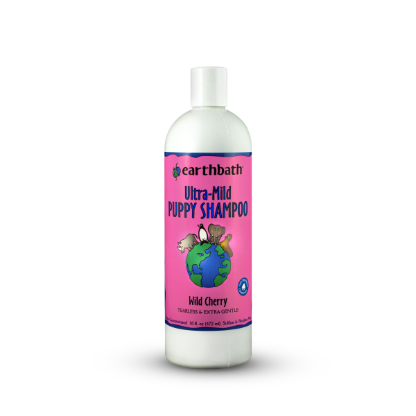 EARTHBATH ULTRA-MILD PUPPY SHAMPOO WILD CHERRY 16fl oz