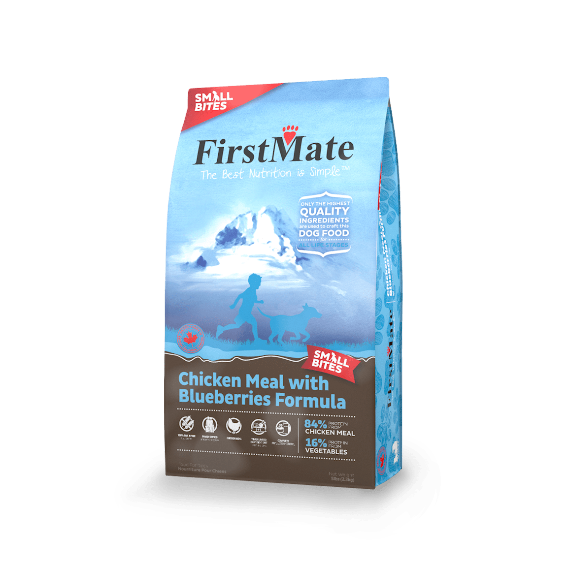 FIRSTMATE LID CHICKEN BLUEBERRY SMALL BITES 5LB