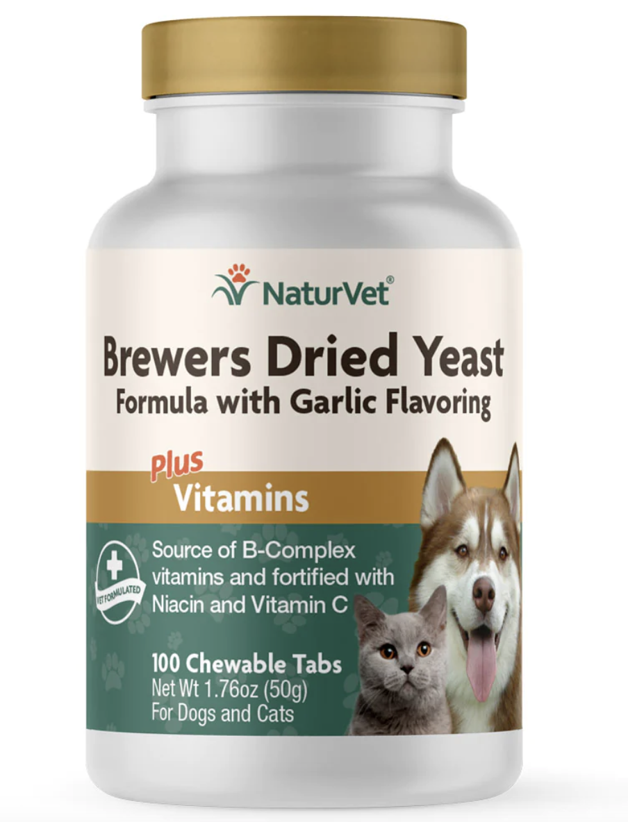 NATURVET BREWERS DRIED YEAST TABS 100CT