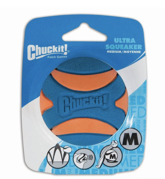 CHUCKIT! ULTRA SQUEAKER BALL MEDIUM