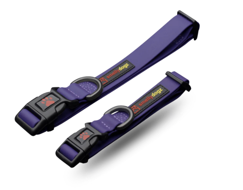 SMELLYDOGZ ADJUSTABLE COMFORT COLLAR PURPLE 3/4&quot; WIDE SMALL