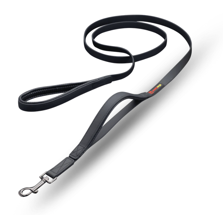 SMELLYDOGZ DOUBLE HANDLE LEAD BLACK 3/4 IN
